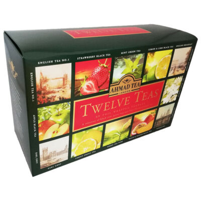 Ahmad Schwarzer Tee Set 12 Teesorten 60 Teebeutel Tea Collection London