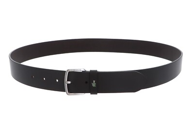 Lacoste レザー ブラックベルト NEW genuine LACOSTE Men's Leather Belt BLACK size 40/100 | eBay