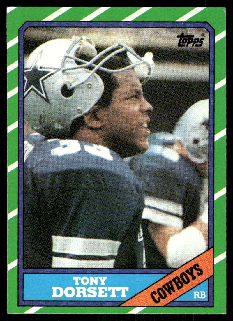 Tony Dorsett Dallas Cowboys #126 1986 Topps Football Card
