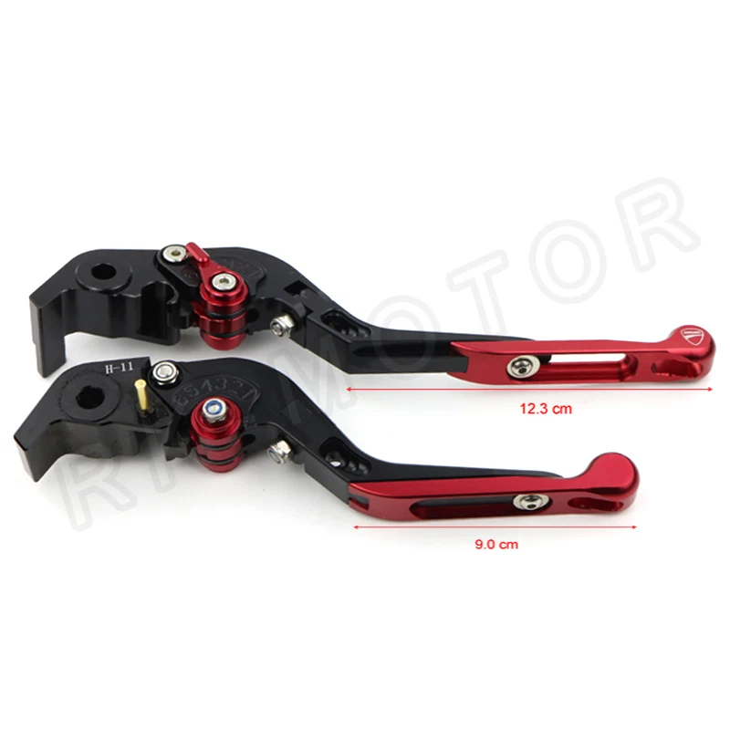Folding Clutch Brake Lever Fit For Ducati 1198/S/R 2009 2010 2011 - Image 2 of 4