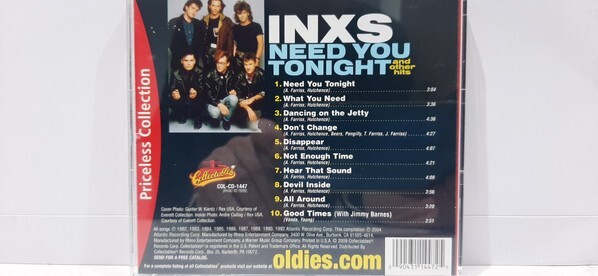 INXS　Need You Tonight (The Remixes)　貴重CD Need You Tonight and Other Hits by INXS (CD, 2009) for sale online