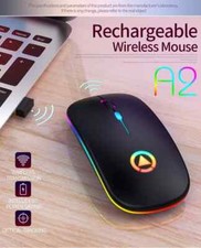 Wireless Mouse LED Rechargeable