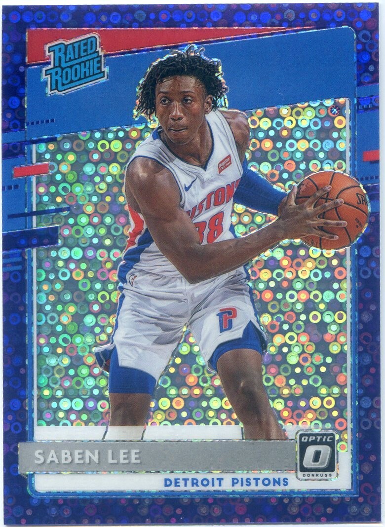 2020-21 Donruss Optic SABEN LEE RC RATED ROOKIE #191 PURPLE DISCO PRIZM #4/95