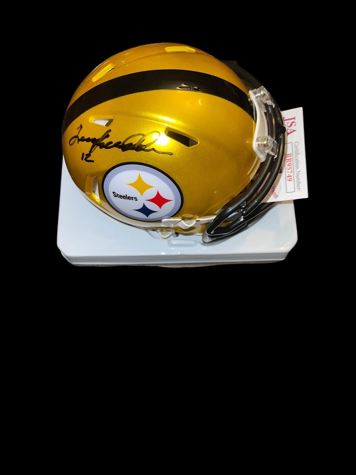 Terry Bradshaw Autographed Signed Pittsburgh Steelers FLASH Mini Helmet NFL JSA HOF QB 2 