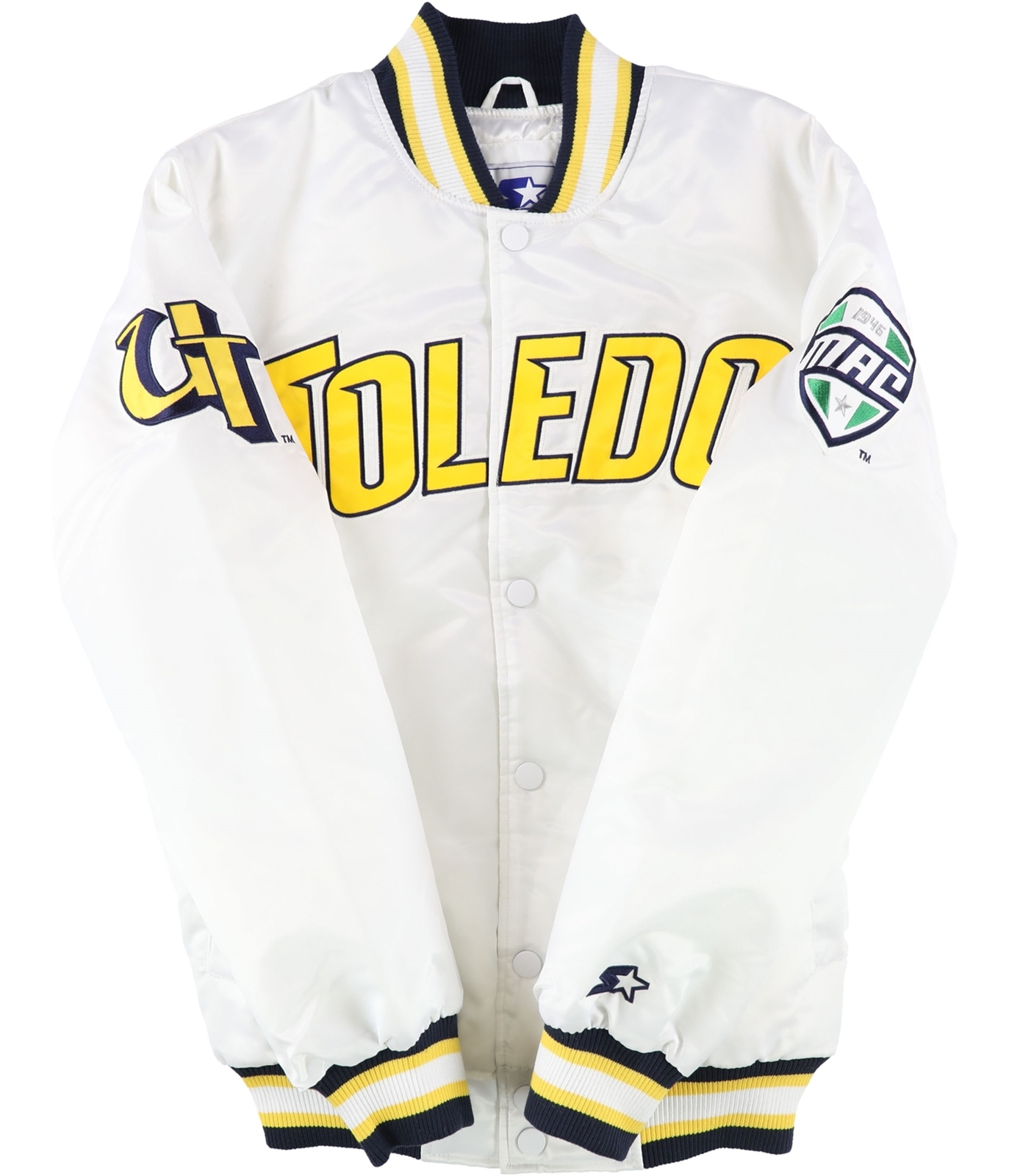 STARTER Mens Toledo Rockets Varsity Jacket, White, Medium eBay