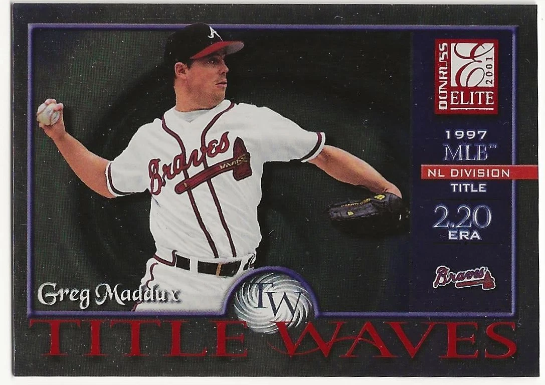 2001 Donruss Elite Title Wave Greg Maddux /1997 #TW-23