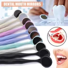 DENTAL Rhodium Mouth Mirrors 10 ASSORTMENT Odontoscope Front Surface Anti-fog