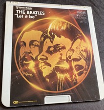 THE BEATLES LET IT BE 1981 RARE CED VideoDisc RCA SelectaVision OUT OF PRINT HTF