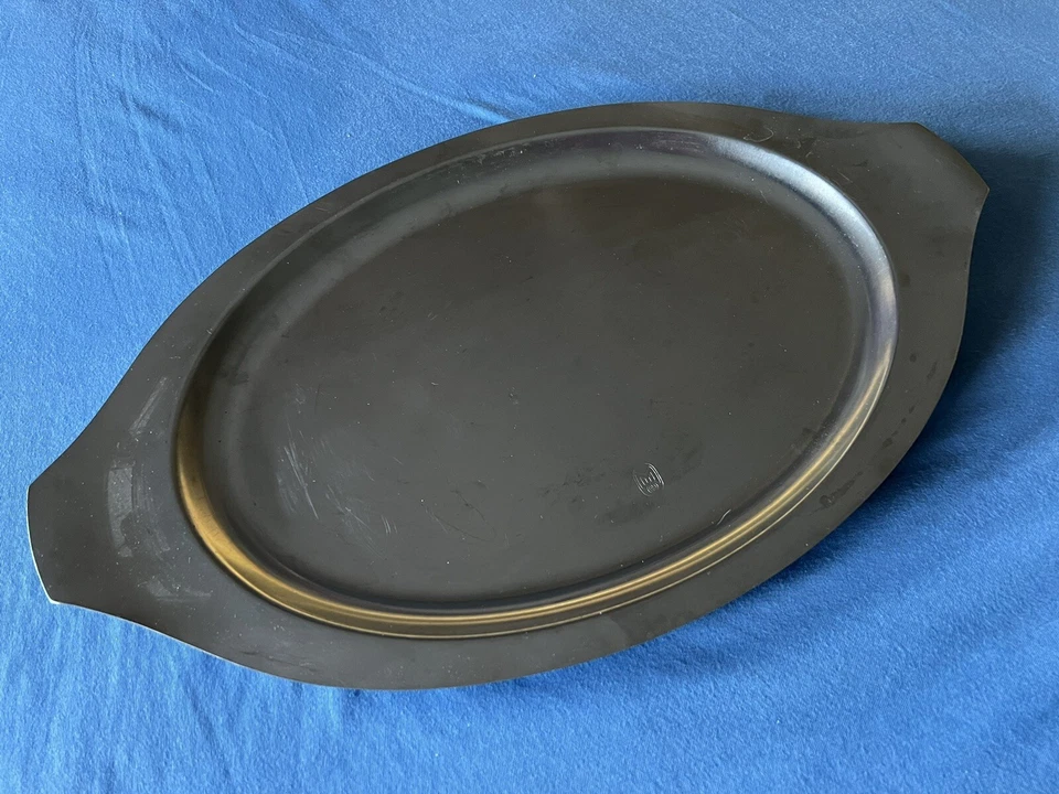 MITROPA * Original Edelstahl Tablett / Servierplatte ( 46cm ) mit Logo ( M ) RAR