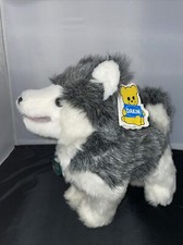 12  x12  1977 Dakin Pillow Pets Husky Dog Wolf Plush puppy Little Nanook Tags
