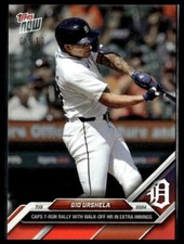 2024 Topps Now 414 Gio Urshela Detroit Tigers 7 Run Rally Walk-Off HR Red 06/10