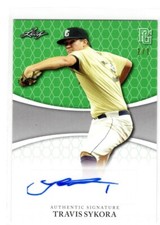 2022 Leaf Perfect Game Travis Sykora Green Auto RC 1/1