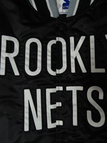 Giacca Bomber Brooklyn Nets NBA Starter Uomo Snap-Up Raso - Foto 13 di 13