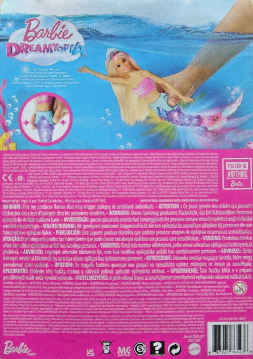 Barbie Sirène Lumières et Danse Aquatique, GFL82