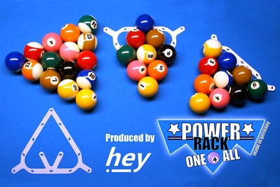 Billard Dreieck Aufbauhilfe Power Rack, Pool, one 4 all 9-Ball 10-Ball 8-Ball
