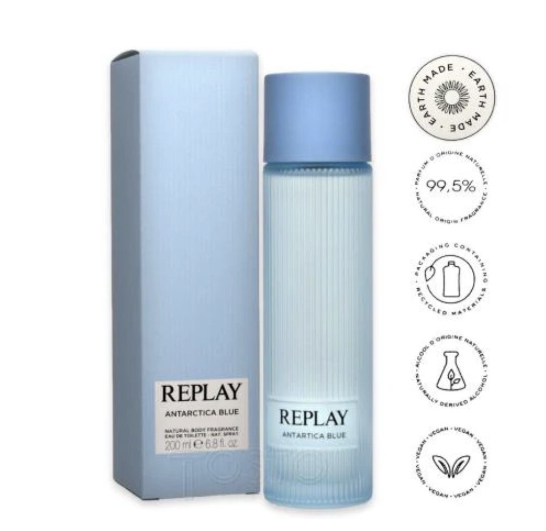 REPLAY ANTARTICA BLUE Natural Body Fragrance 200Ml