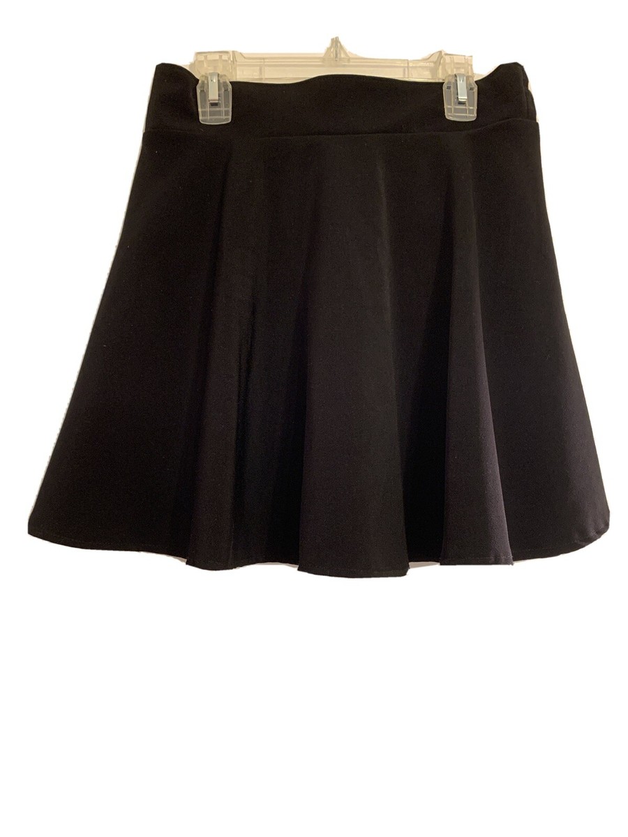 Waist Skater Skirt Black Flare Skirt Amazon Womens Black Elastic