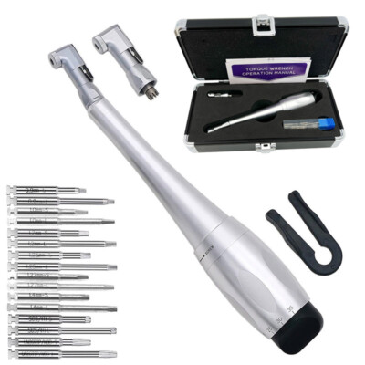 Dental Torque Wrench Universal Implant Wrench Contra Angle 12 Drivers Wrench USA