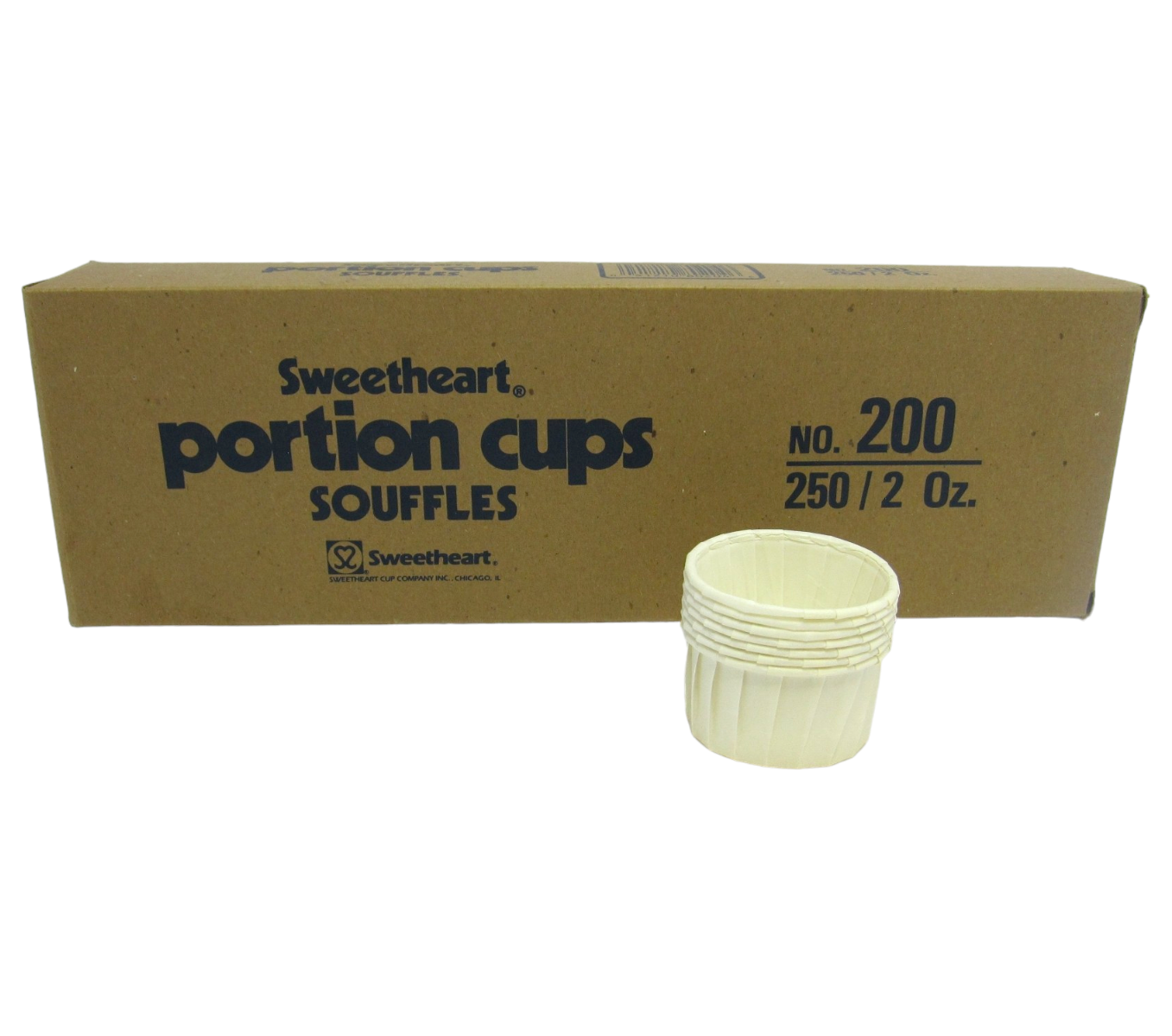 2 oz Sweetheart Paper Portion Cups Disposable Souffle Condiment Jelly ...