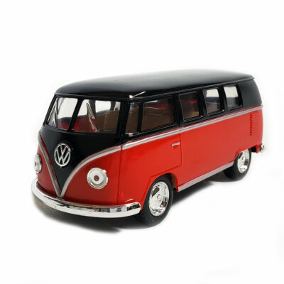 ◉入手困難　Yat Ming 1/18 VW 1962 MICROBUS red 1962 Volkswagen Classical Bus, Orange - Kinsmart 5377DF - 1/32