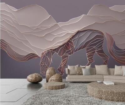 3D Creative Horse Art O944 Wallpaper Wall Murals Removable Wallpaper Romy