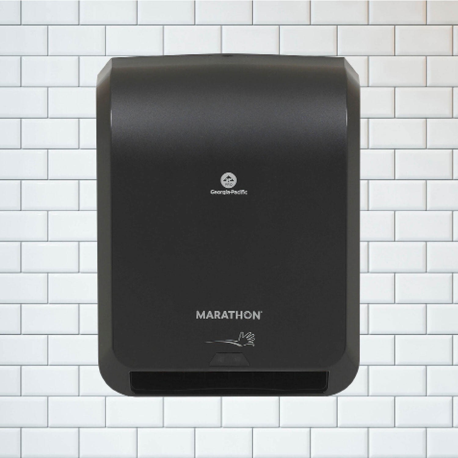 Marathon Automated Hardwound Paper Towel Dispenser, Black