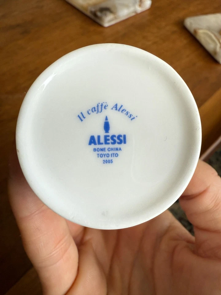 IL CAFFE ALESSI "Kaeru" Mocha Espresso Tazas y Platillos Toyo Ito 2005 Foto 4 de 4