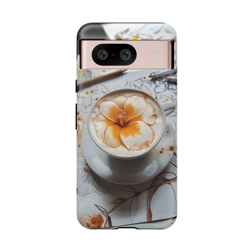 Phone Ink - Tough Case for iPhone Galaxy Pixel - Barista Flower Art Cafe Coffee - Picture 185 of 189