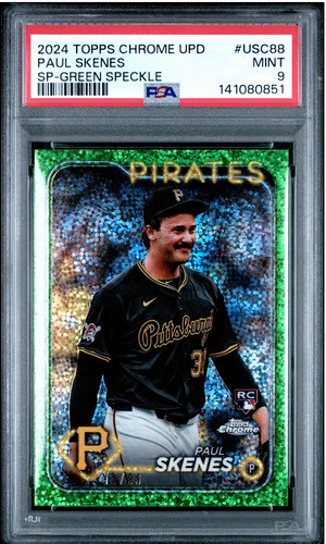 Paul Skenes [Green Speckle Refractor Image Variation] #USC88 2024 Topps Chrome Update card