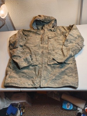 AIR FORCE Tennier Industries Tiger Stripe Parka All Purpose Camouflage Med Reg