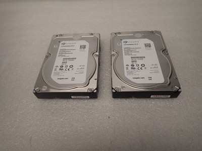 Lot of (2) SEAGATE CONSTELLATION ES.3 3TB 6Gb/s SAS 3.5'' HARD DRIVE ST3000NM0023