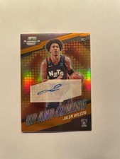 Jalen Wilson 2023-24 Panini Contenders Optic Up And Coming Orange Auto /25 RC