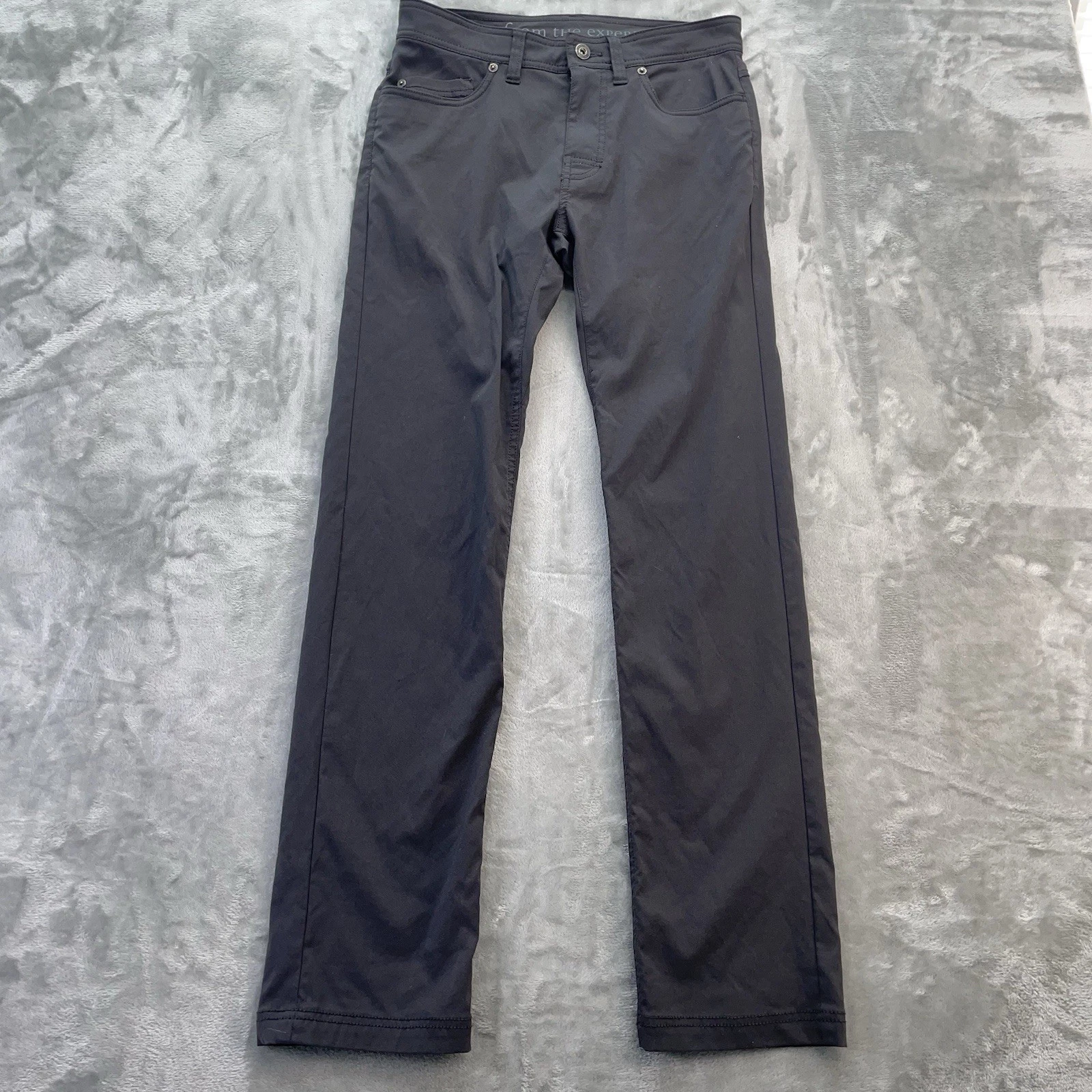 PRANA Pants Men's size 30 X 31 Slim Fit gray Stretch Hiking Fishing Brion II