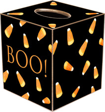 Halloween Candy Corn Tissue Box Cover by