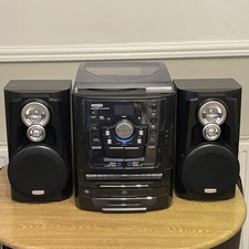 Zennox D5618/D5619 3 CD Hi Fi With PLL Radio, Twin Cassette & Turntable Working