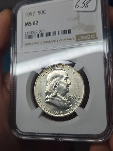 1957-P Franklin Half Dollar — photo from another recent sale