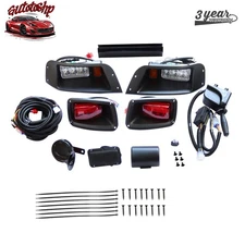 1996-2013 Golf Cart LED Light Kit Street Legal w/Turn Signal Switch For EZGO TXT