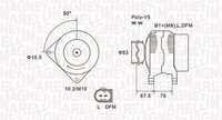 Magneti Marelli Lichtmaschine Generator Lima 063731756010 14V FüR BMW 3Er E46