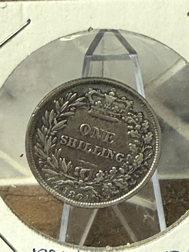 Great Britain 1861 British One Shilling - Image 3 of 3