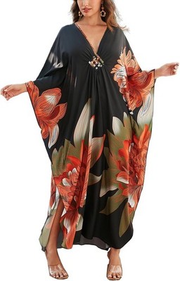 Kaftan Dresses for Women Stylish Caftans Plus Size Beach Cover up Soft