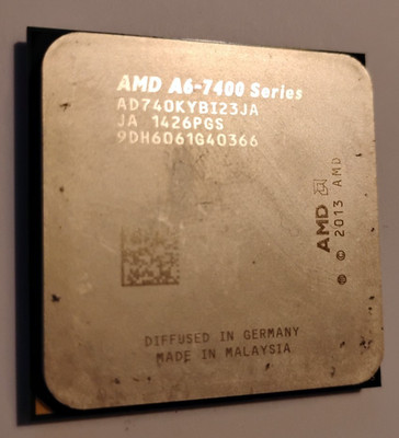 AMD A6-7400K/Dual Core/3.5 GHz/AD740KYBI23JA/Socket FM2+/906 Pin/Kaveri/65 Watt