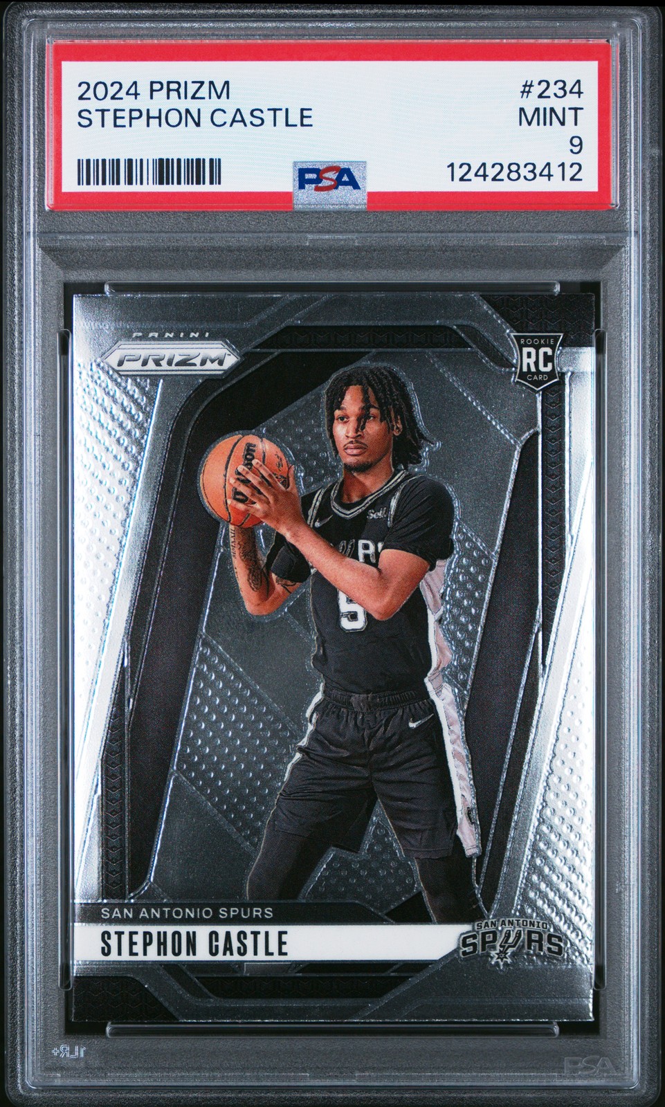 2024 Panini Prizm #234 Stephon Castle Rookie Card RC PSA 9 Mint