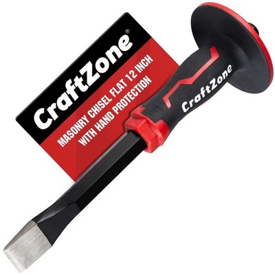 Masonry Chisel, Heavy Duty Flat End Rock Concrete Mortar Stone Brick Chisel w...