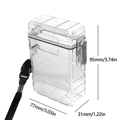 Waterproof Cigarette Case, Smell Proof Storage Box, 20 Capacity for  Regular/King