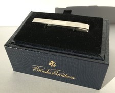 Brooks Brothers sterling silver tie bar/clip, excellent condition in box