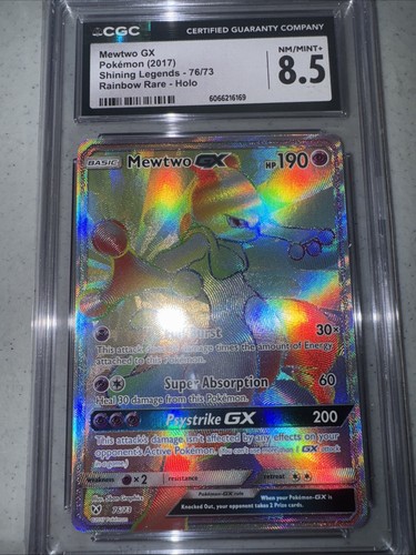 Mewtwo-GX graded CGC 8.5 for sale on eBay