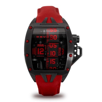 Devon Tread 2 Redrum Limited Edition Herren Luxus Uhr Full Set Electro Mechanica