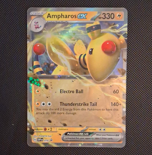 Pokemon TCG Ampharos ex 016 SV Scarlet & Violet Promo Holo 330 HP English