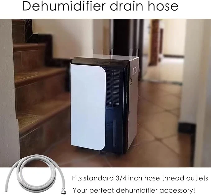 Manguera de drenaje deshumidificador 3/4" FHT con conectores de latón 4 pies Foto 2 de 4