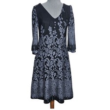 Black V Neck Sweater Dress Size Small